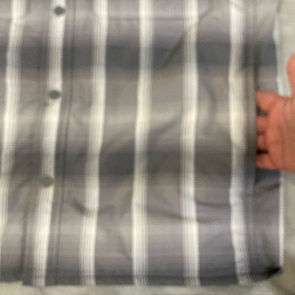 COS Gray Shirt Jacket Plaid Light  Men's size M - Picture 11 of 15